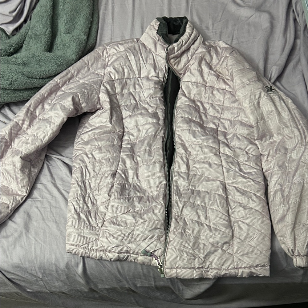 ZeroXposur Women's Quilted Puffer Jacket - Light Pink/Purple